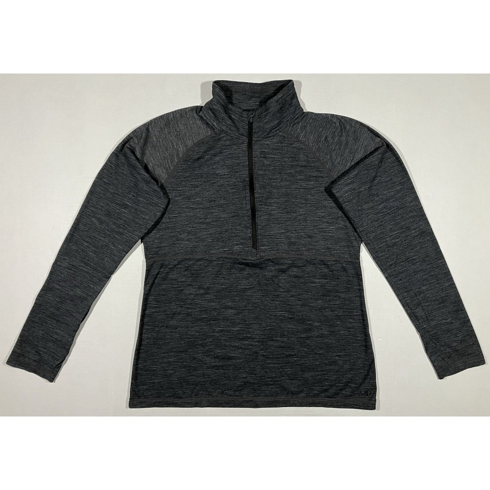 Outdoor Research Alpine Onset Shirt Womans Large Merino Half Zip Top Baselayer